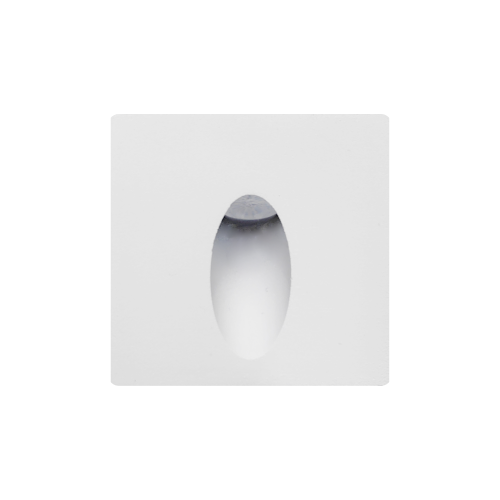 Balizador Quadrado LED Branco Para Escada CCT 3W 300LM 85mm IP65