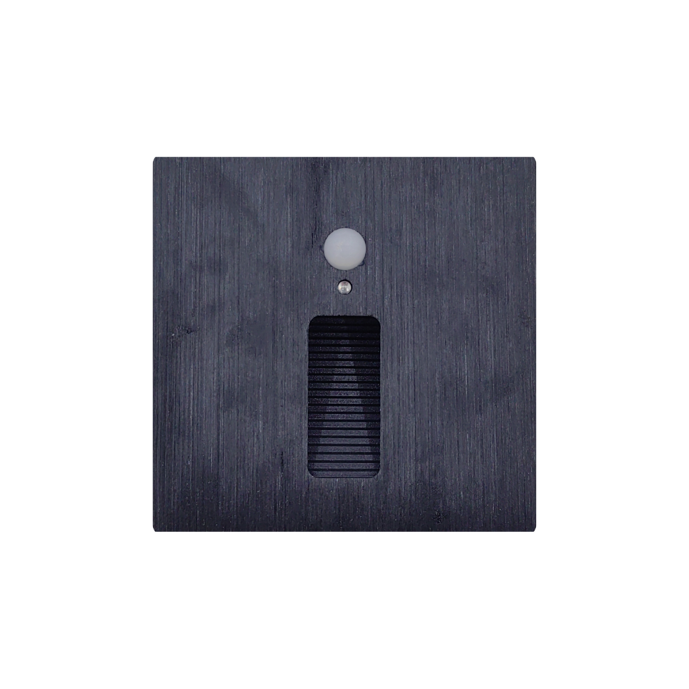 Baliza LED Encastrável Quadrada Para Escada C/ Sensor 3W 3000K 300LM 90mm IP65