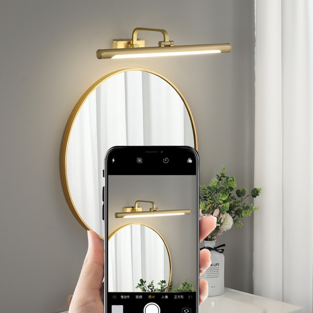 Aplique para Espelho de Estilo Oriental 9W 3000K 45CM 4509 COBRE+PVC - iLed7.com