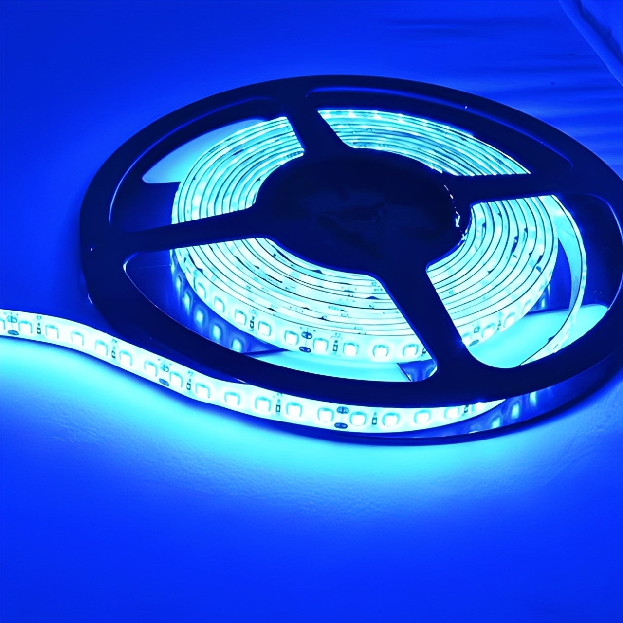 Fita LED 12V Azul 14,4W/M 720LM/M 5M C/ Resina IP44