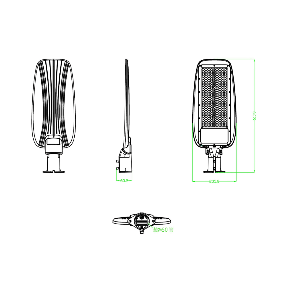 Projetor Exterior RL02 200W 20000lm IP65 - iLed7.com