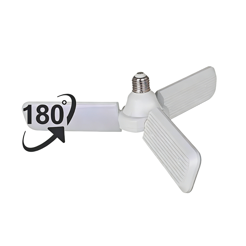 LÂMPADA LED E27 DOBRÁVEL C/ 3 PÁS 40W 4500LM 4000K IP20 LED
