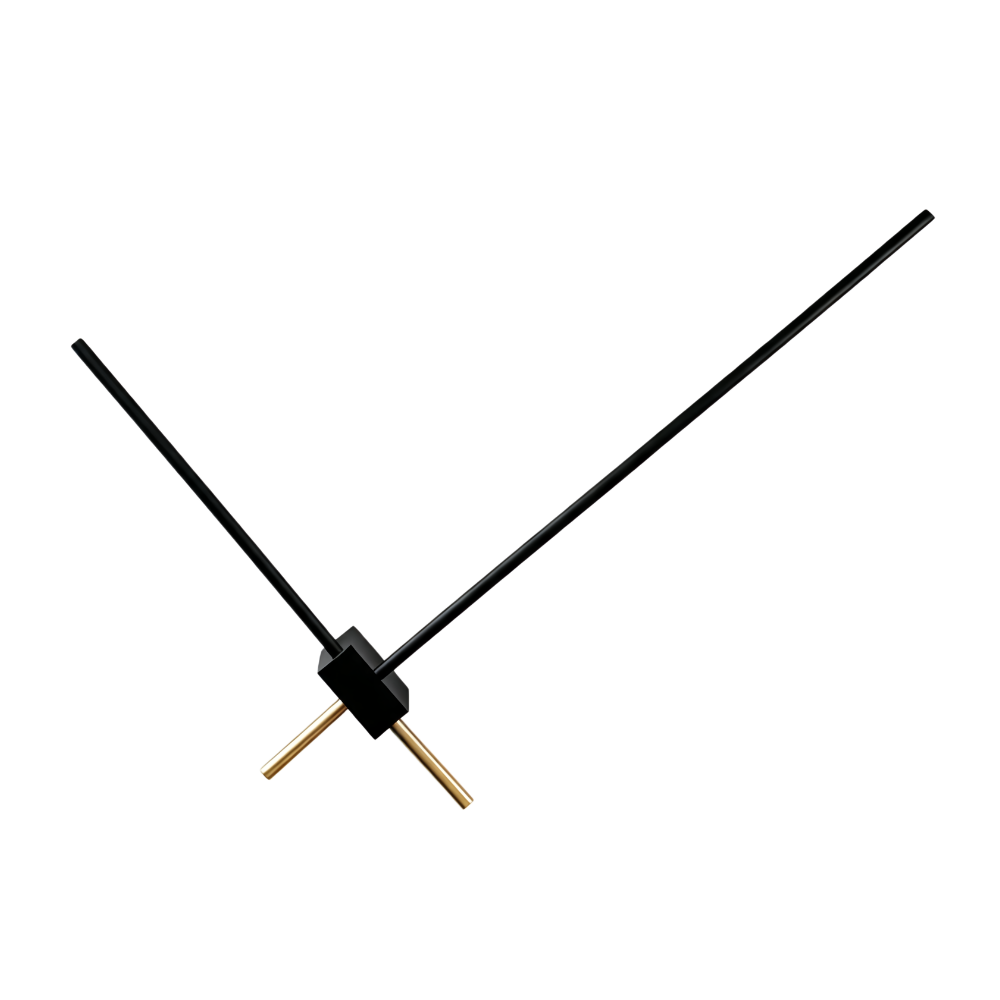 Aplique de Parede LED Design Cruzado 8W CCT – Preto e Dourado