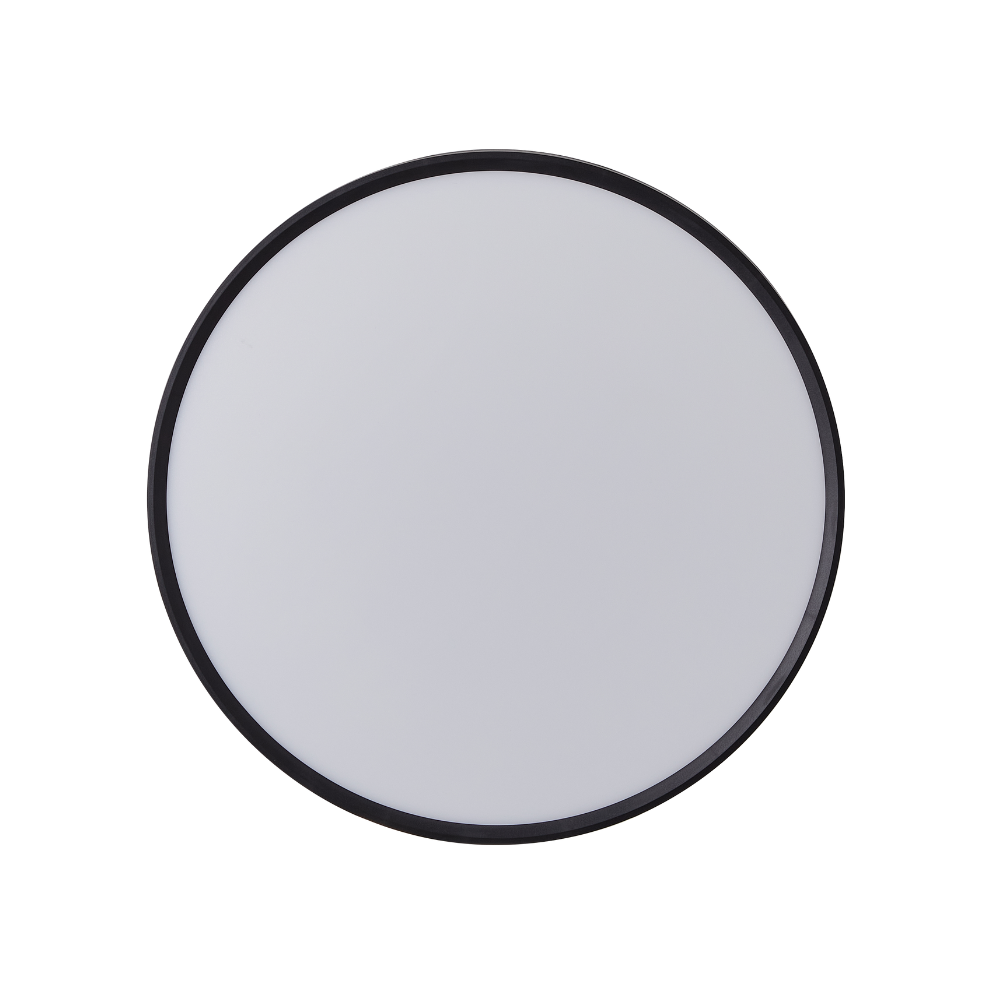 Plafon Slim Preto 30W 3000LM CCT Ø400mm IP44 LED7