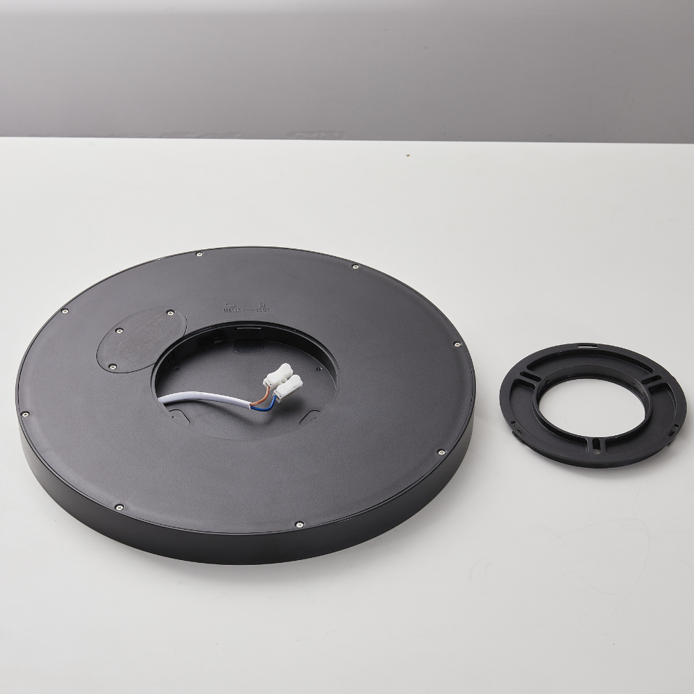 Plafon Slim Redondo Preto 18W 1800LM CCT Ø230mm IP44 LED7