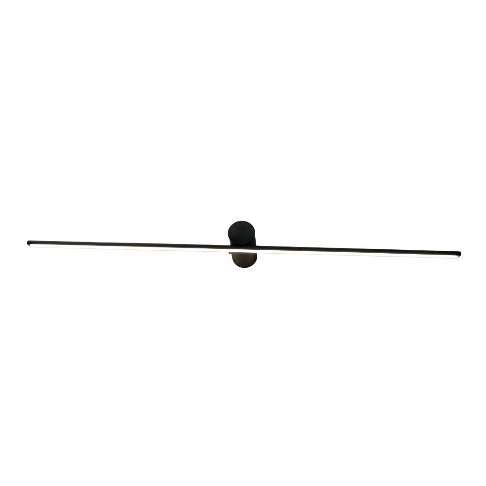 Aplique de Parede LED Linear Para Espelho 10W CCT Preto LED7