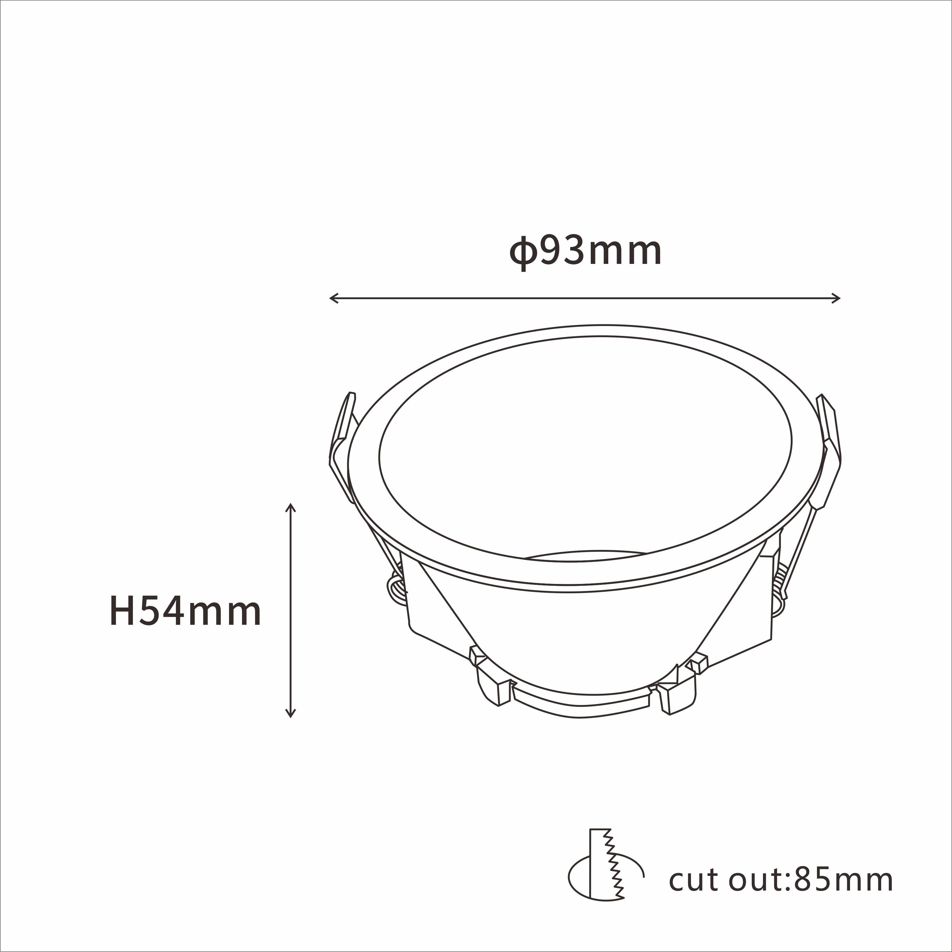Aro Redondo Downlight p/ Lâmpadas GU10 - iLed7.com