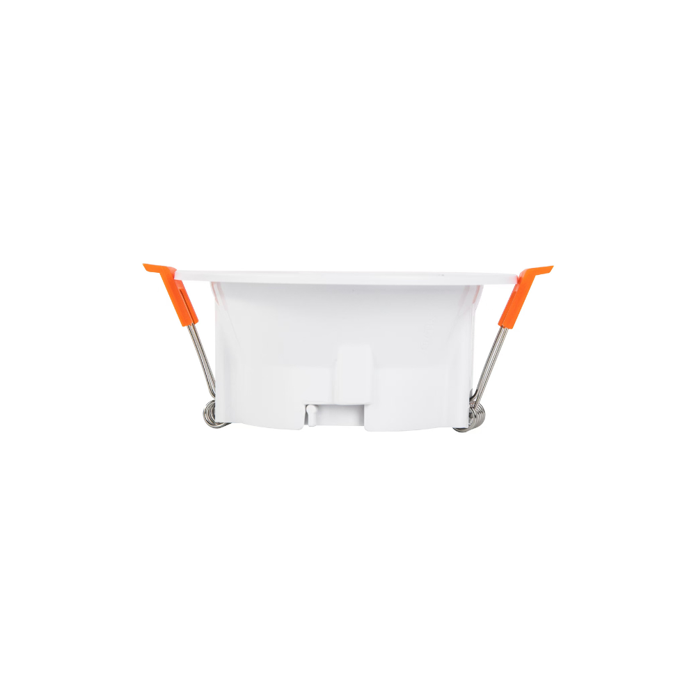 Aro Redondo Downlight Branco Fixo p/ Lâmpadas GU10 em PVC