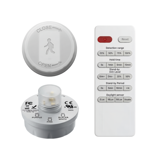 Sensor para Campânula LED Série HB com Comando – Controlo de Movimento