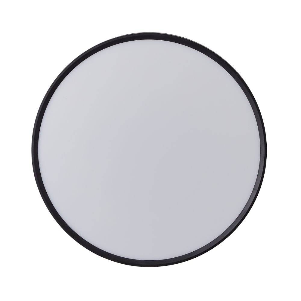 Plafon Slim Preto 40W 4000LM CCT Ø500mm IP44 LED7