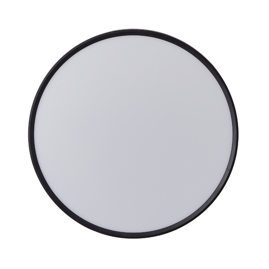 Plafon Slim Preto 40W 4000LM CCT Ø500mm IP44 LED7