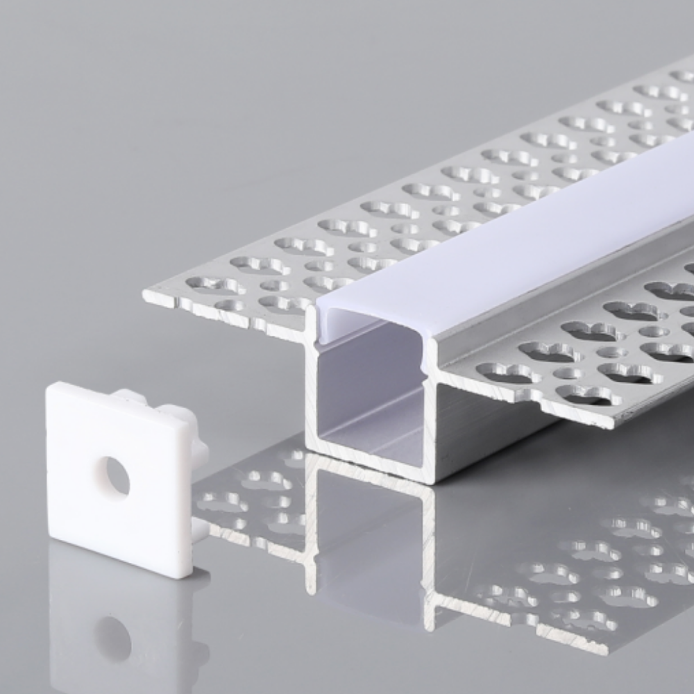 Perfil de Alumínio c/ Tampa 5615 2Metros p/ Fita LED - iLed7.com