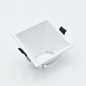 Aro Quadrado Downlight p/ Lâmpadas GU10 c/ Inclinação - iLed7.com