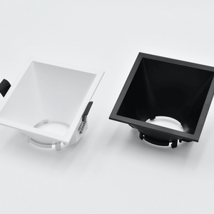 Aro Quadrado Downlight p/ Lâmpadas GU10 c/ Inclinação - iLed7.com