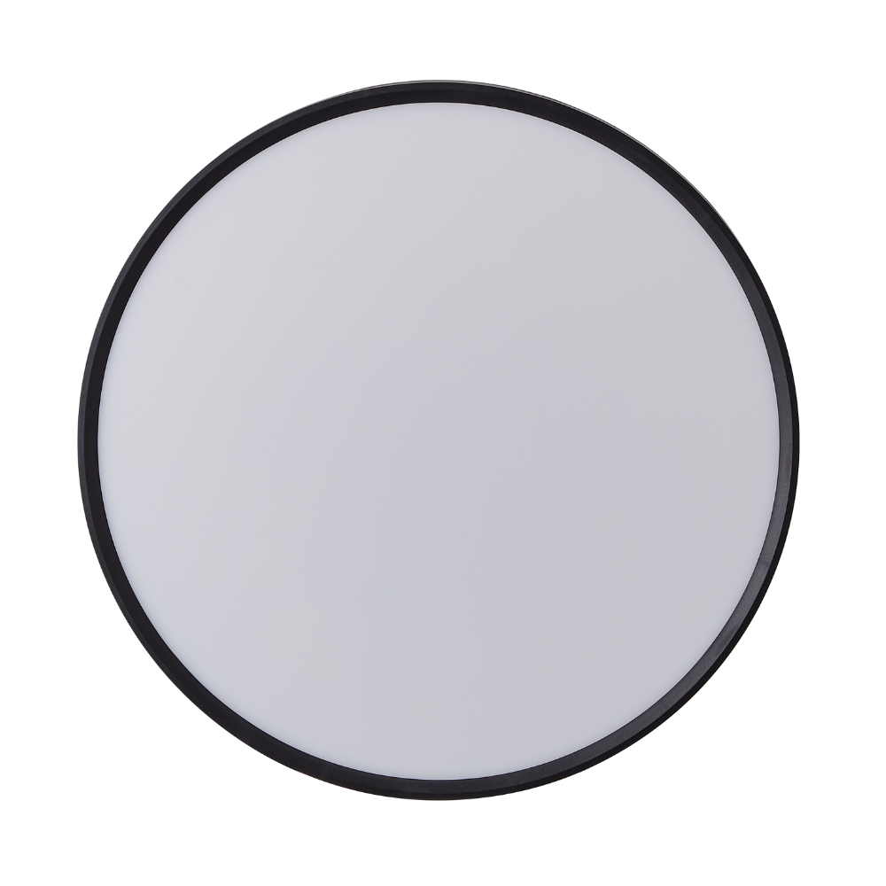 Plafon Slim Preto 50W 5000LM CCT Ø600mm IP44 LED7