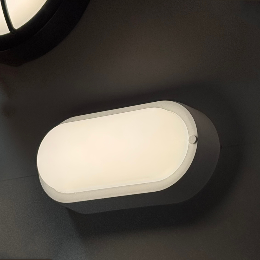 Aplique LED Oval 8W Branco 4000K 800LM IP44 178*85*55mm LED7