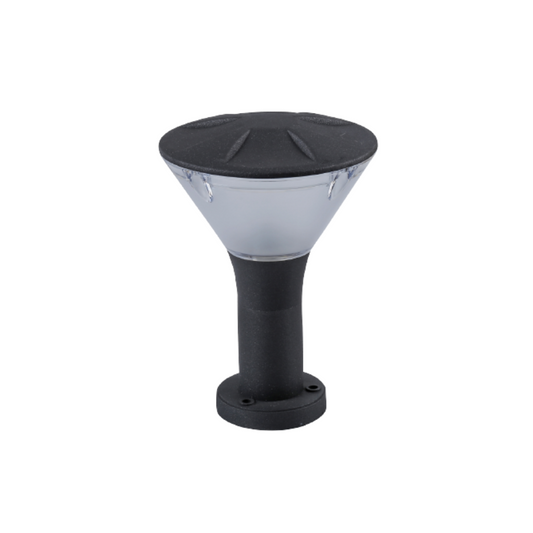 Poste Mini Jardim Cinza P/ Lâmda E27 IP54 - iLed7.com