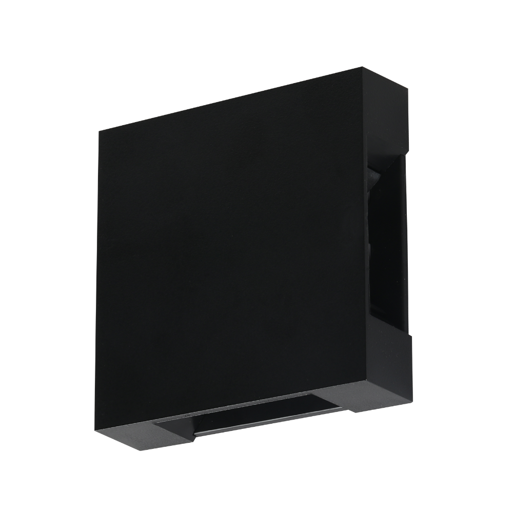 Aplique de Parede LED Quadrado 4W 400LM 3000K Preto PVC IP65 LED7