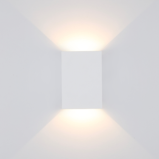 Aplique de Parede LED Retangular 4W 400LM 3000K Branco PVC IP65 LED7