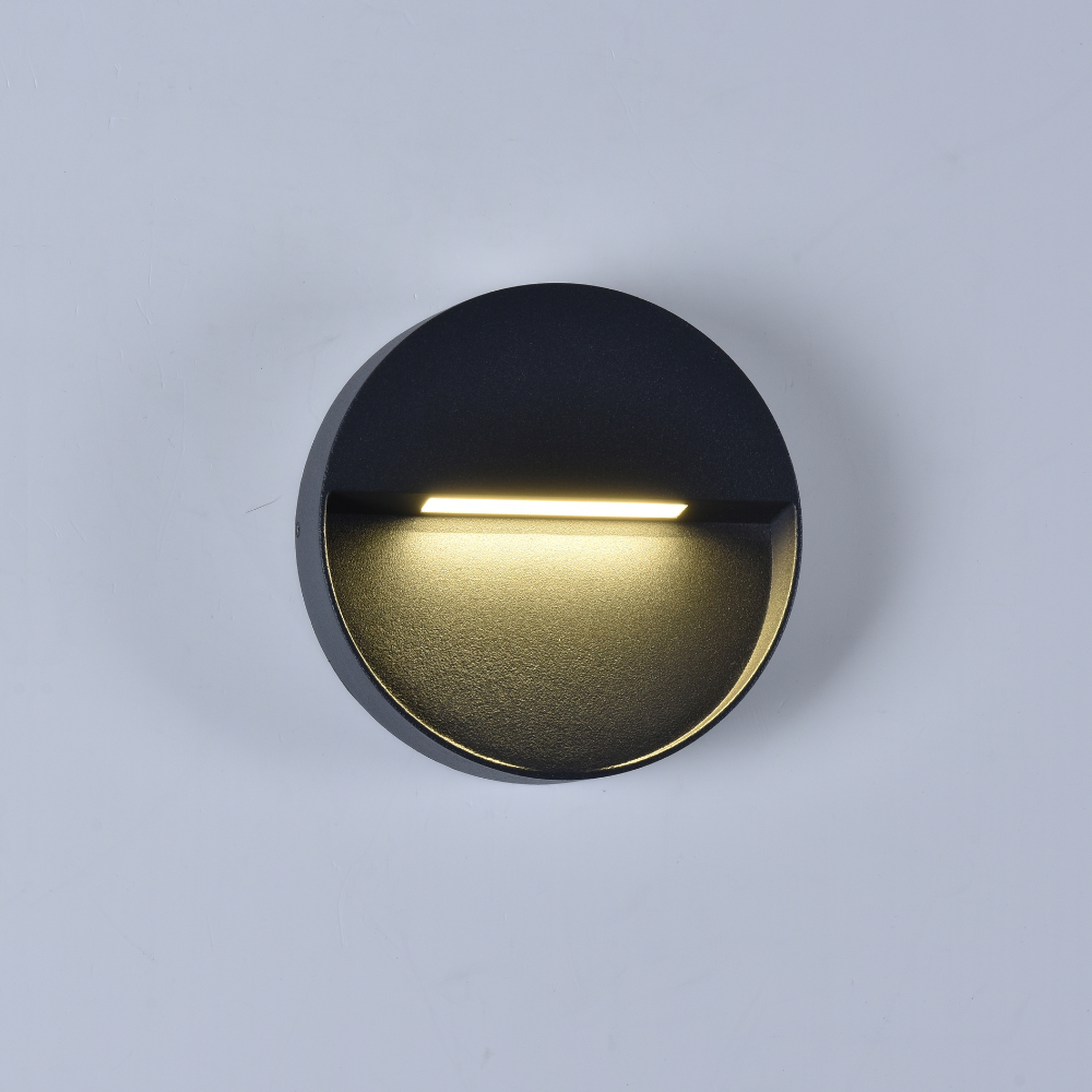 Aplique LED WALRO148 3W 300LM 4000K Ø148mm*H35mm CINZA IP54 LED7