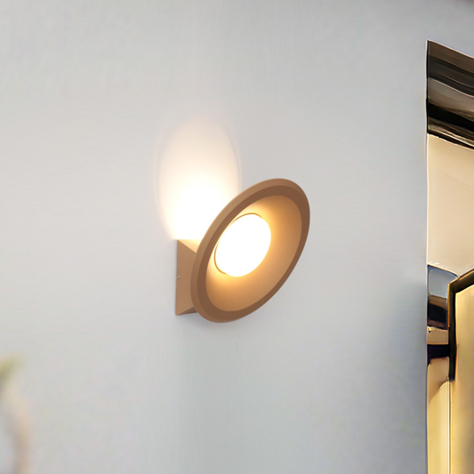 Aplique de Parede LED Redondo Laranja-Castanho 12W 1200LM 3500K IP20 LED7