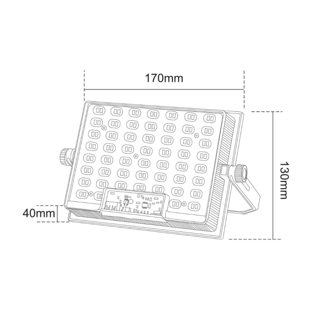 Projetor Solar C/ Luz de Emergência CCT+Azul/Vermelho C/ Carregamento USB IP20