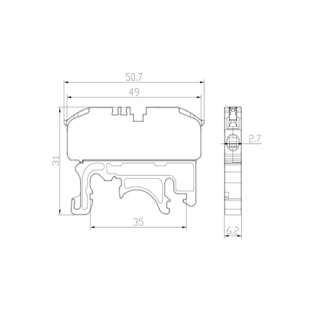 Ligador De Encaixe Rápido Tipo Barramento 0,08-4mm² 450V 32A