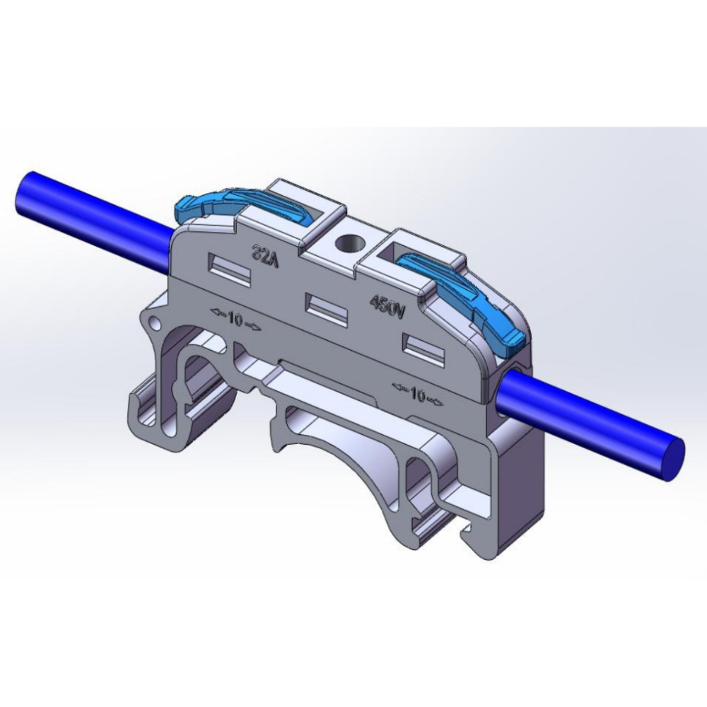Ligador De Encaixe Rápido Tipo Barramento 0,08-4mm² 450V 32A