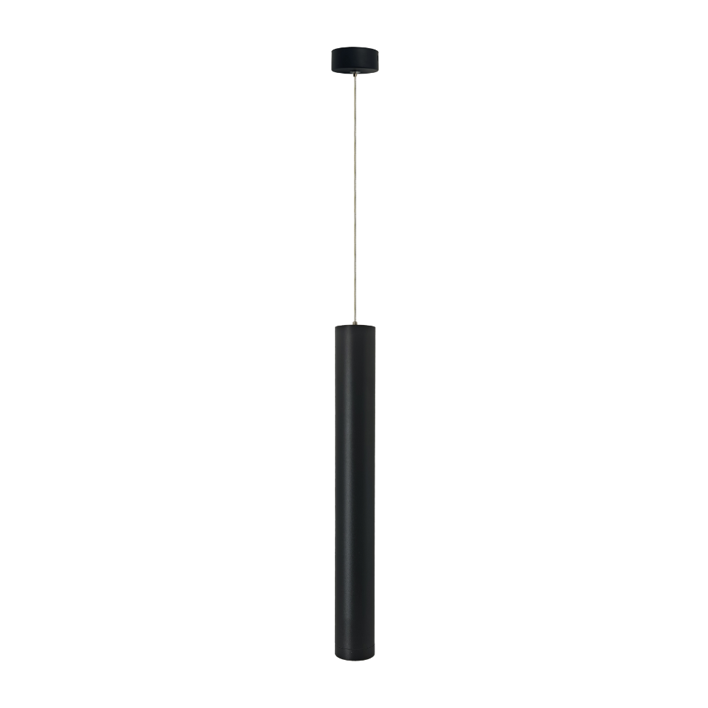 Candeeiro de Suspensão Tubular Preto P/ Gu10 Mini IP20 LED7