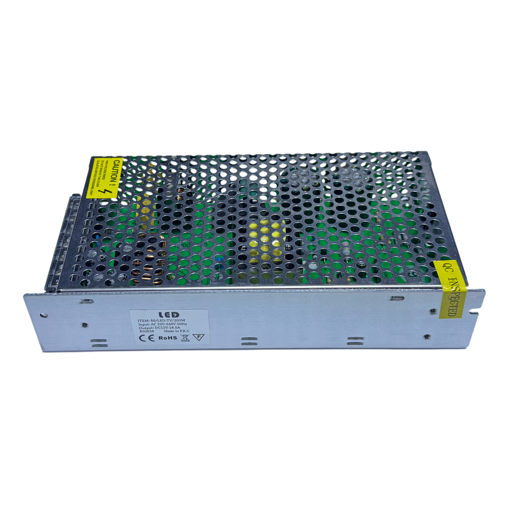 Driver/Transformador P/ Fita LED 12V 200W 16,5A IP20 LED7