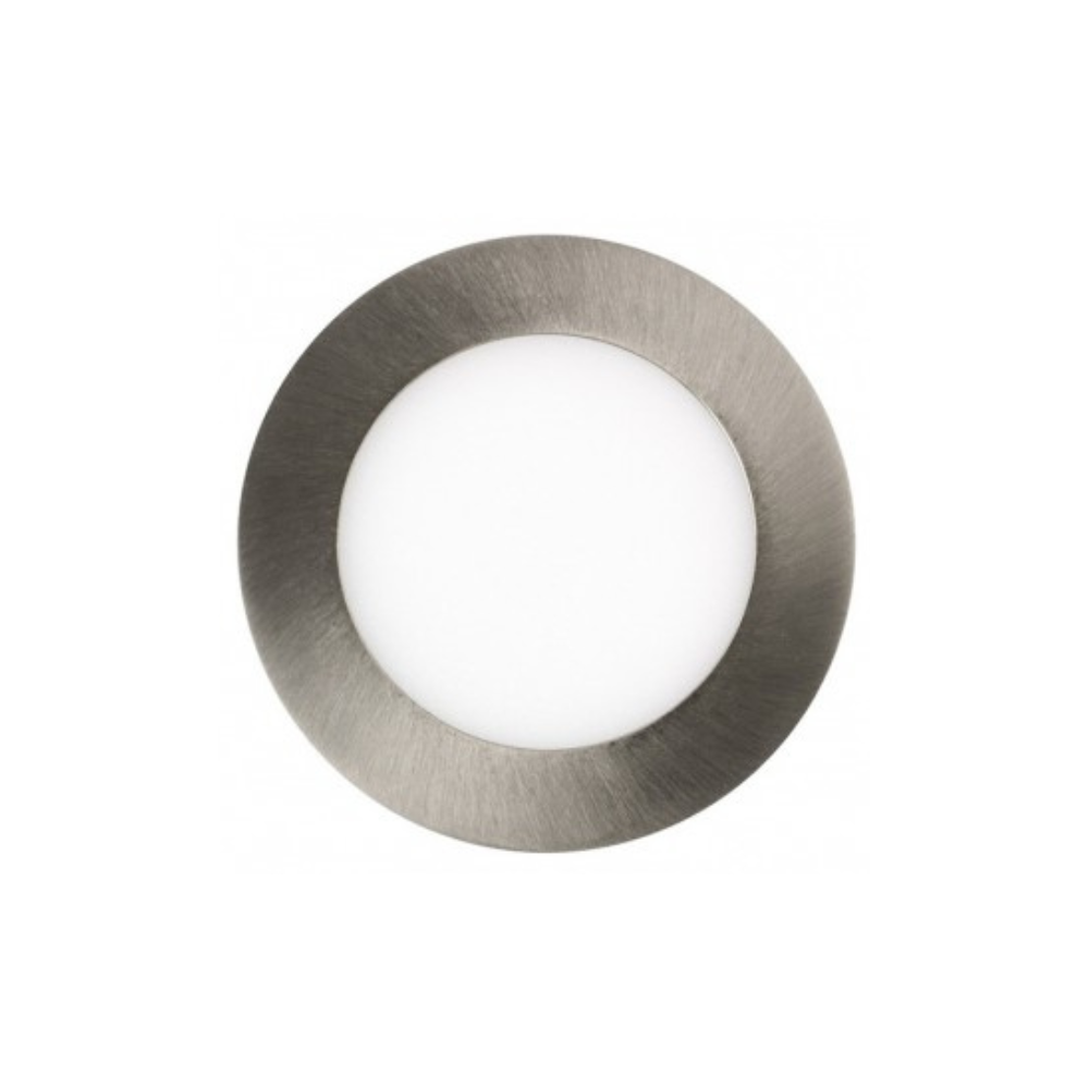 Painel LED Redondo 5W 4000K 380LM Aro Inox Ø85mm LED7