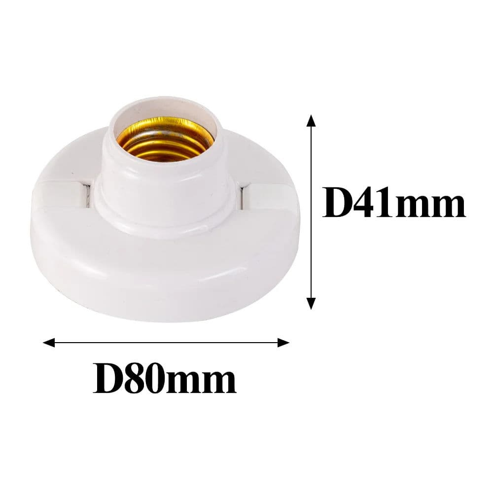 Base de Casquilho E27 para Lâmpadas LED e Ventilador LED