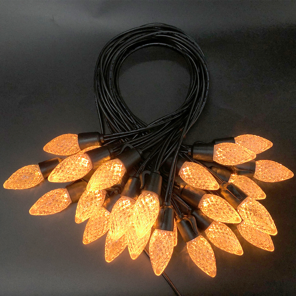FESTOON LED C35C C/ COMANDO 20W 2700K 1600LM IP65 16M C/ 20 LÂMPADAS LED7