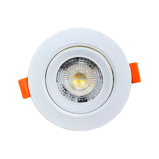 Downlight Redondo CCT 7W 510LM BRANCO Ø90*45MM FURO: Ø76MM IP40