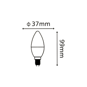 KIT DE 2 LÂMPADAS LED C30 E14 6W 470LM 3000K/4000K - iLed7.com