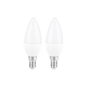 KIT DE 2 LÂMPADAS LED C30 E14 6W 470LM 3000K/4000K - iLed7.com