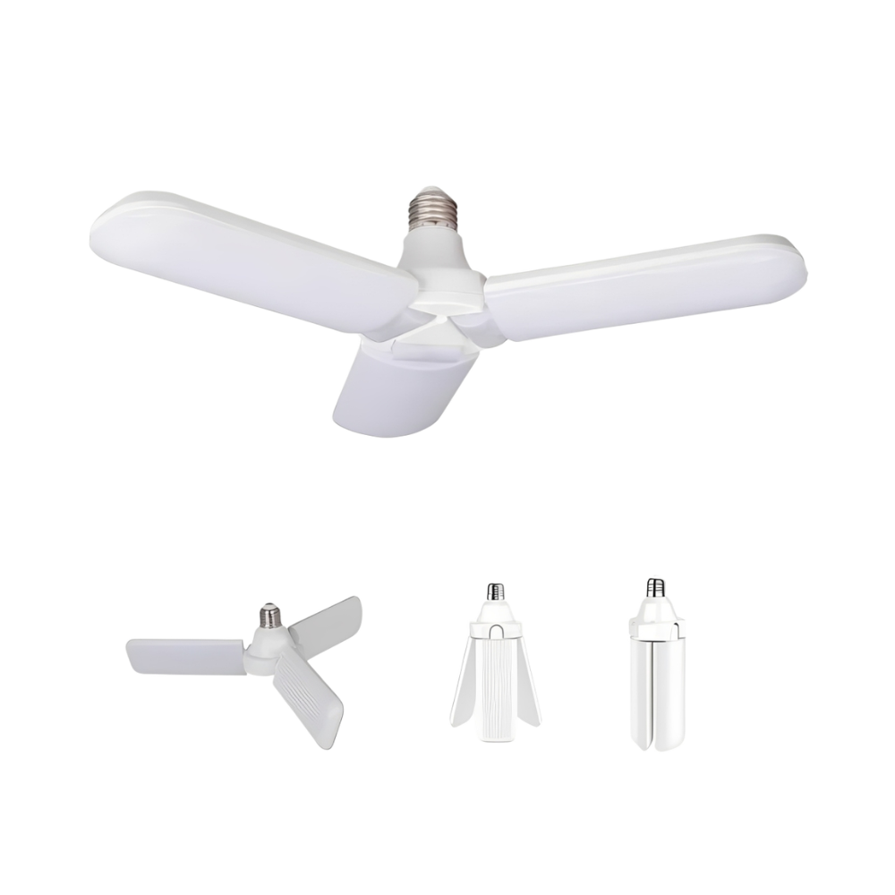 LÂMPADA LED E27 DOBRÁVEL C/ 3 PÁS 40W 4500LM 4000K IP20 LED