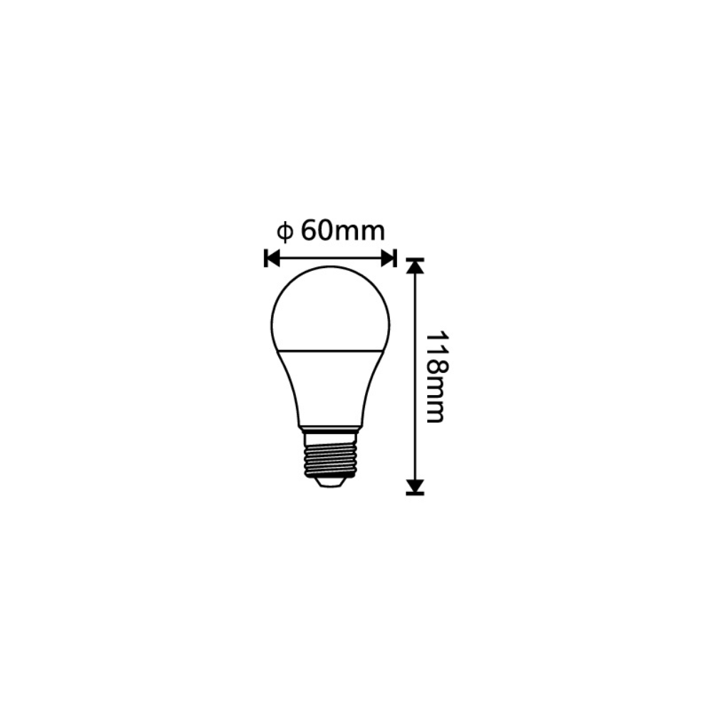 LÂMPADA LED E27 13W 1040LM 3000K/4000/6500K 240º IP20