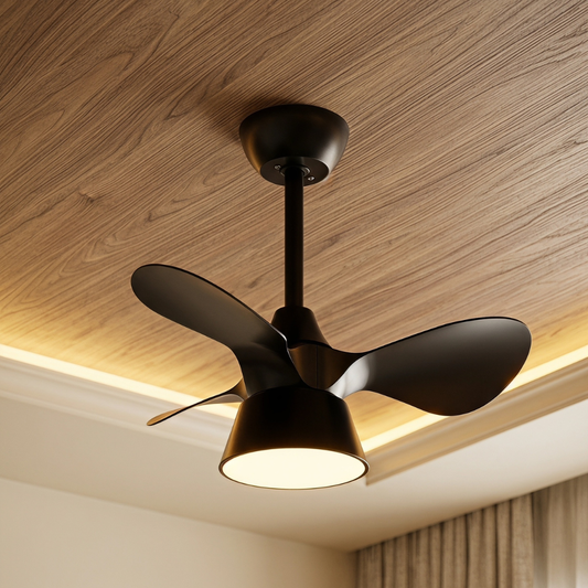VENTILADOR LED PRETO 32W CCT C/ COMANDO LED7