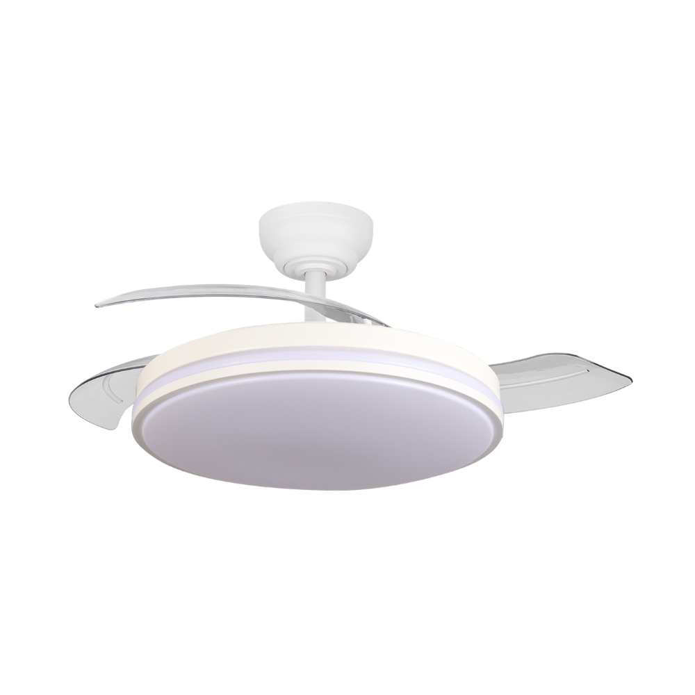 Ventilador de Teto LED 30W 3CCT Com Comando e 6 Níveis de Velocidades LED7