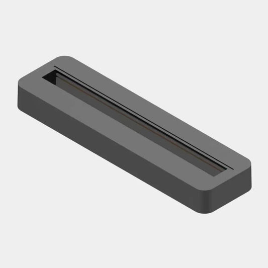 Base Saliente Retangular Preta Para Projetor de Calha Monofásico IP20 LED7