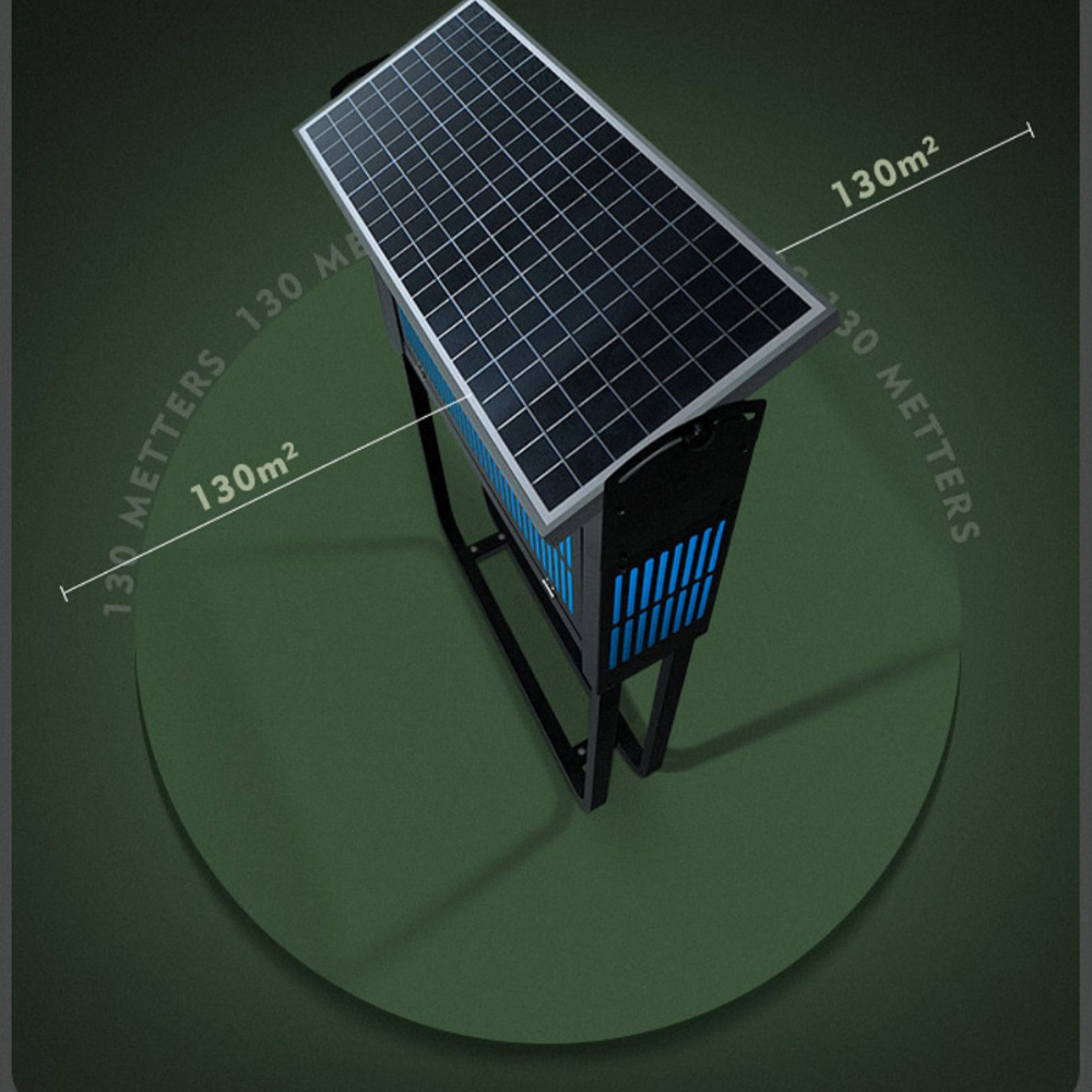 Máquina Solar De Matar Mosquitos 2*4W 27W USB/PAINEL SOLAR IPX4 LED7