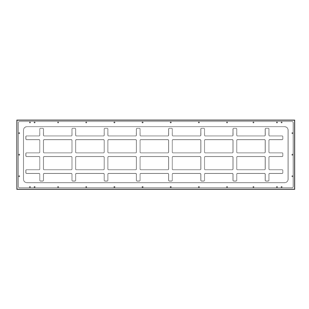 Painel LED ENCASTRAR 30x120cm 48W 4300lm IP20 Driver LiFud LED7