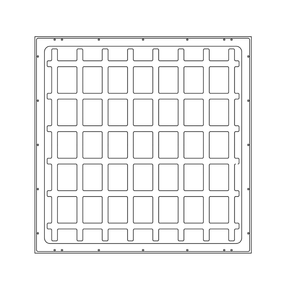 Painel LED ENCASTRAR 60x60cm 48W 4300lm IP20 LED7Driver Lifud