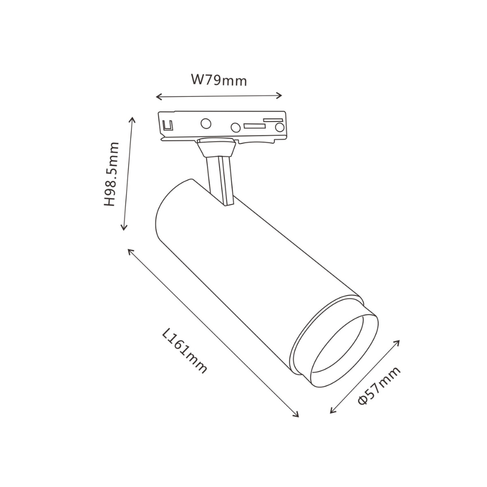 Projetor LED monofásico 10W+15W+20W CCT C/ FOCUSING 24º IP20 LED7