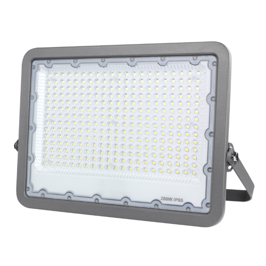 PROJETOR LED EXTERIOR FL9 CINZA 200W 18000LM IP65 LED7