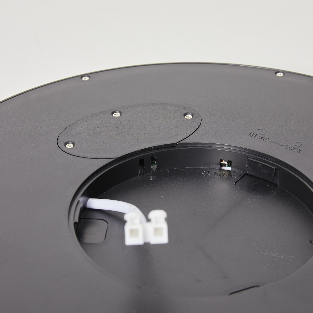 Plafon Slim Redondo Preto 18W 1800LM CCT Ø230mm IP44 LED7