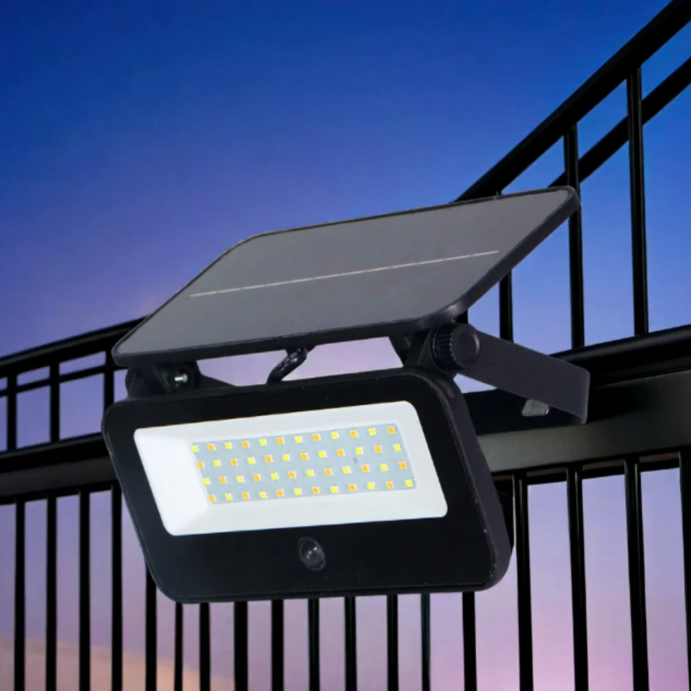 Projetor/Aplique Solar TK13 10W/20W CCT C/ Sensor IP65