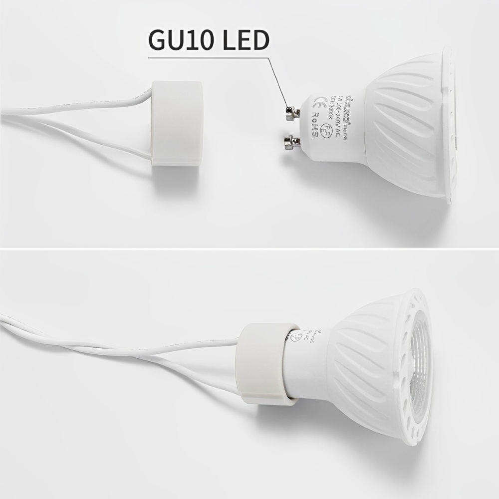 SUPORTE P/ LÂMPADA GU10 15CM P-GU10 - iLed7.com