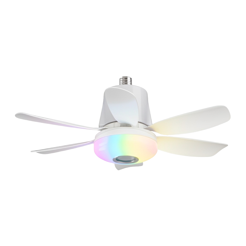 Ventilador LED C/ Bluetooth 32W CCT + RGB  C/ Comando 2800LM IP20